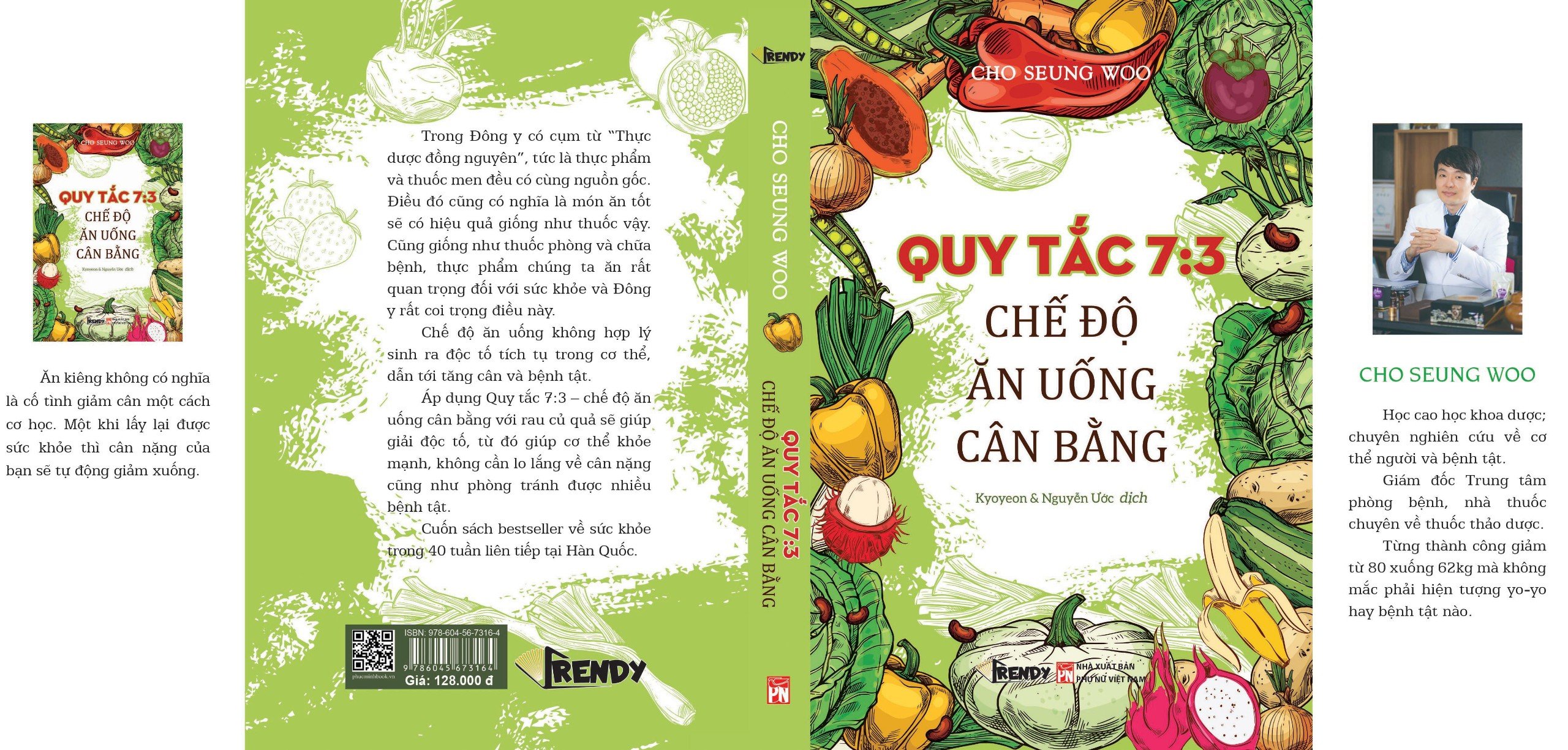 Sách - Quy Tắc 7:3 Chế Độ Ăn Uống Cân Bằng (Tác giả Cho Seung Woo - Dịch giả Kyoyeon &amp; Nguyễn Ước