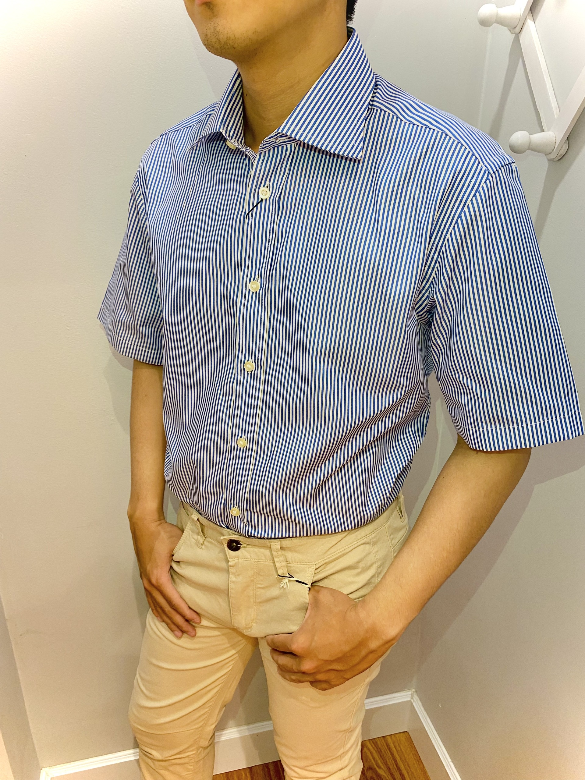 [Camicissima] Áo sơ mi nam tay ngắn ( Fancy Slim FIt )