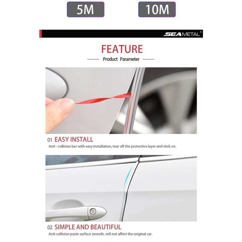 10 Mét Xe Cạnh Cửa Bảo Vệ Đa Năng Tự Động Chống Trầy Xước Dây Ô Tô Chống Xước Cho Không Khí Đầu Ra cửa Hood - Việt Nam
