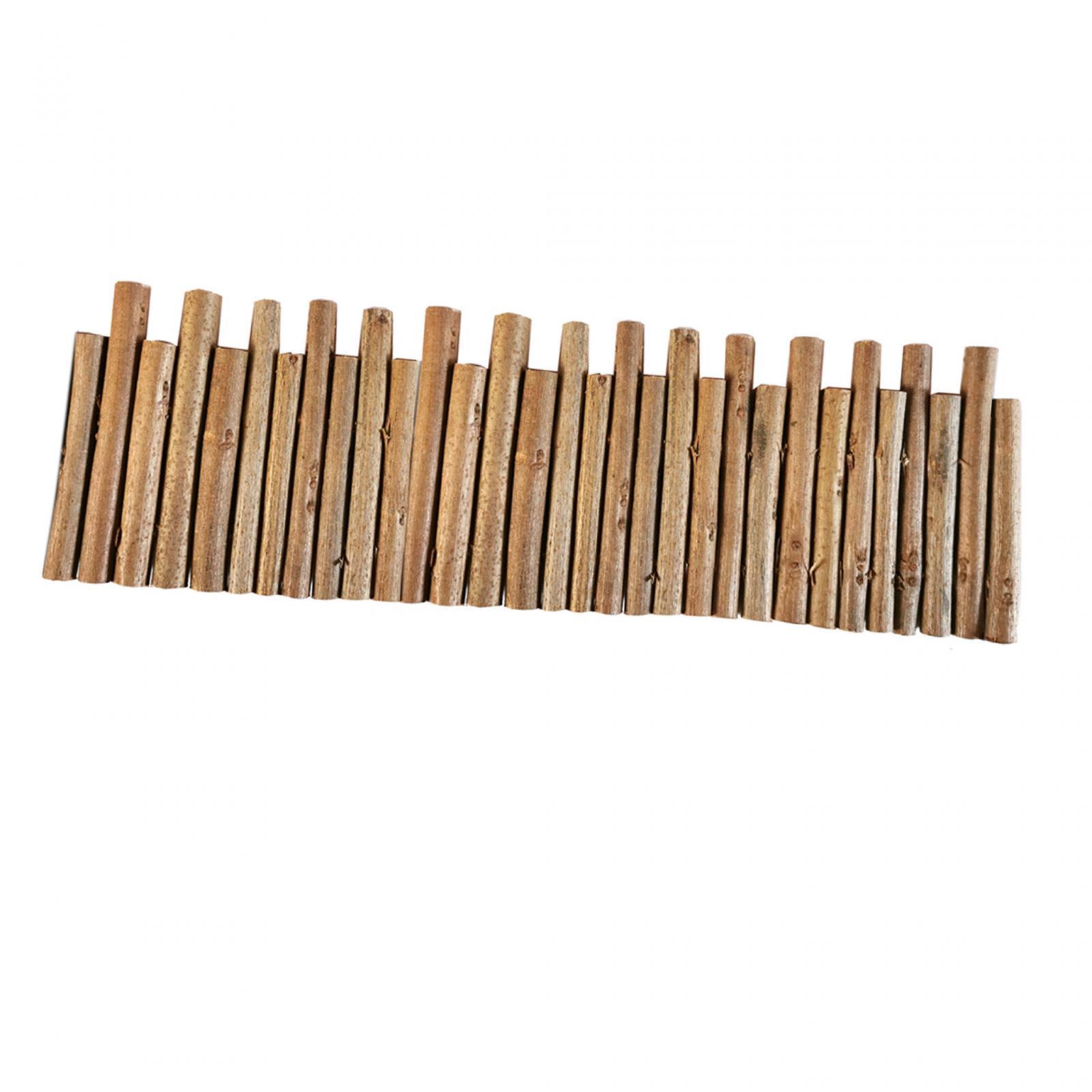 Hamster Wooden Fence Flexible Hideout Door Fence for Gerbil Mouse Chinchilla