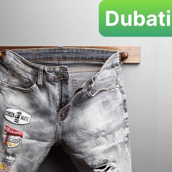 QUẦN SỌT SHORT LỬNG JEAN NAM CHẤT BÒ THÊU MỚI PHONG CÁCH SOÁI KA- DB180- DUBATI FASHION
