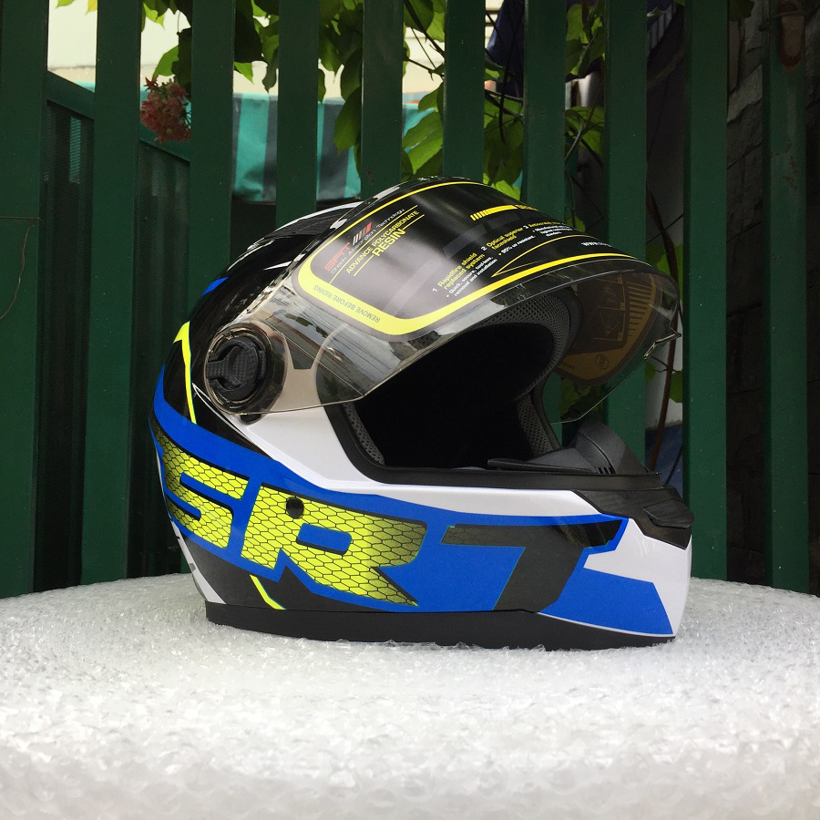 Mũ bảo hiểm Fullface Asia MT136 (Size L) - Tem SR xanh dương