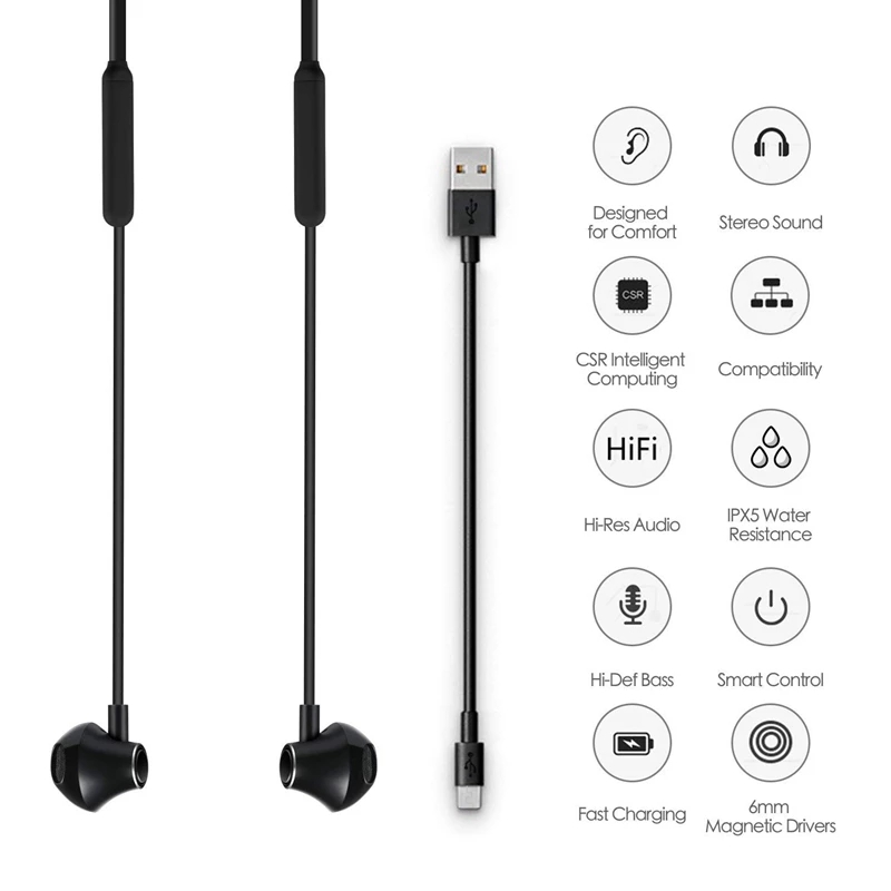 Tai nghe thể thao bluetooth 4.2 true wireless tặng cục sạc USB