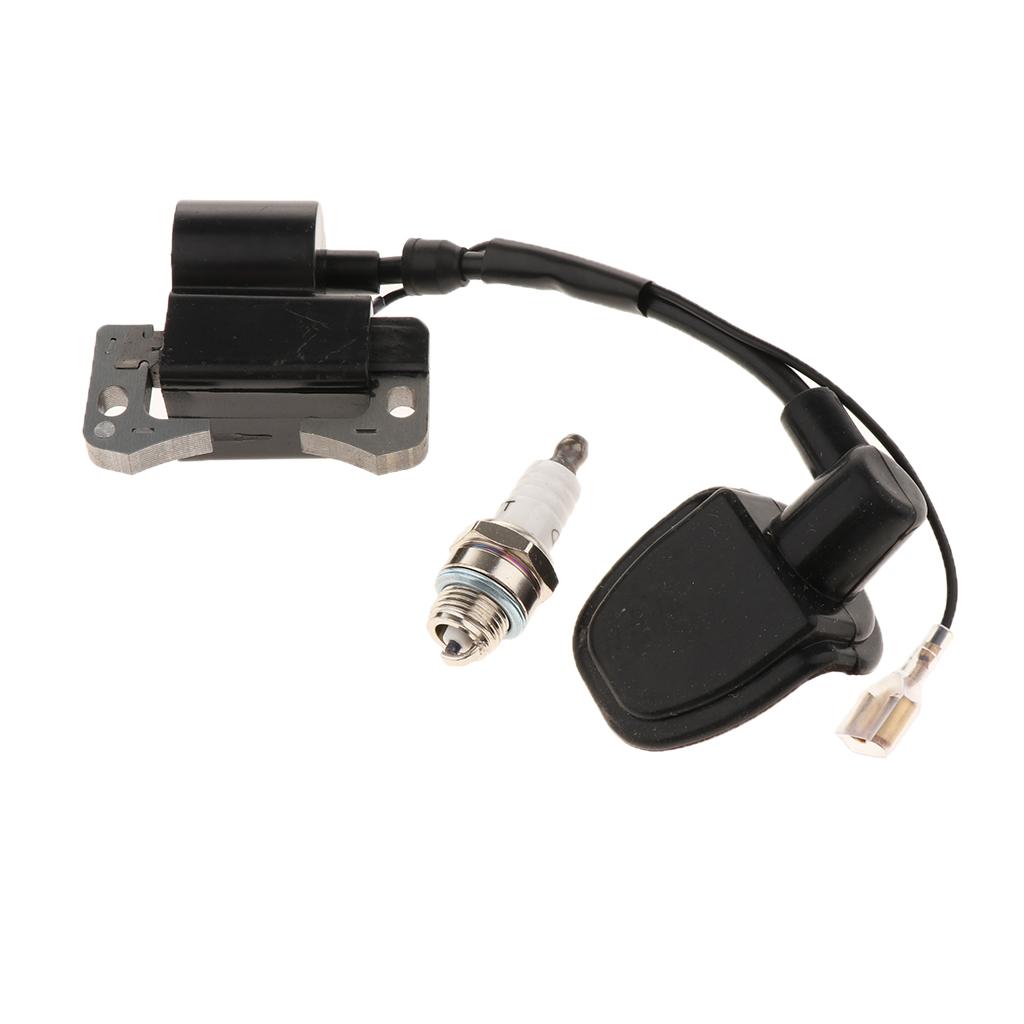 Engine Pocket Bike Dirt Bike ATV Ignition Coil Spark Plug for 33cc 47cc 49cc