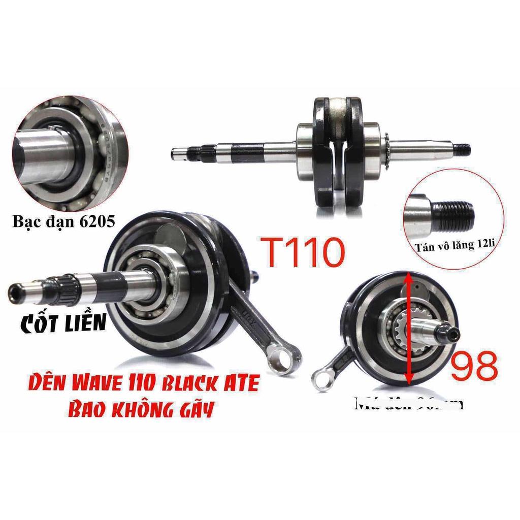 Dên lớn 110 má đen 98mm tay malay