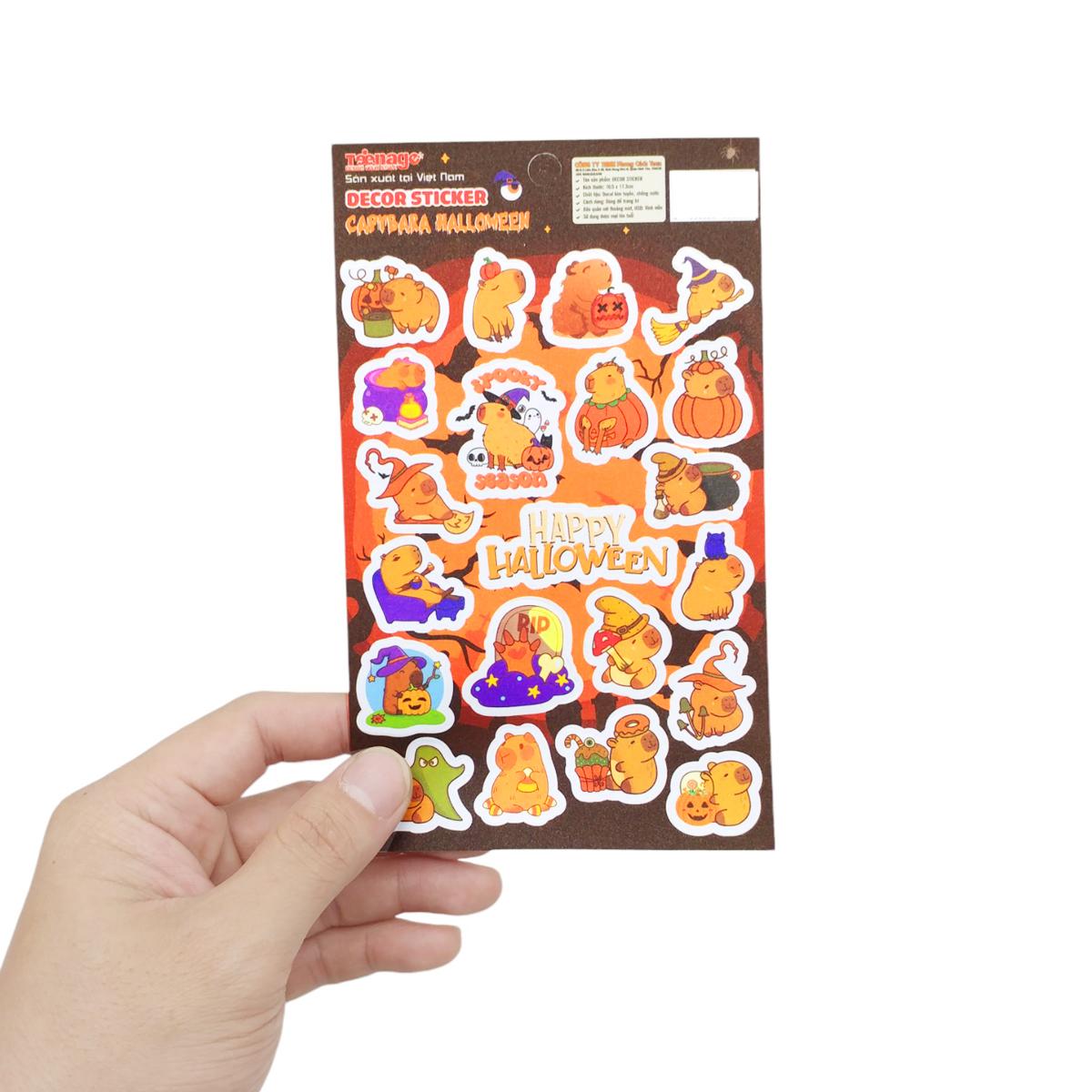 Sticker Kim Tuyến Halloween - Teenage KT-02 - Capybara