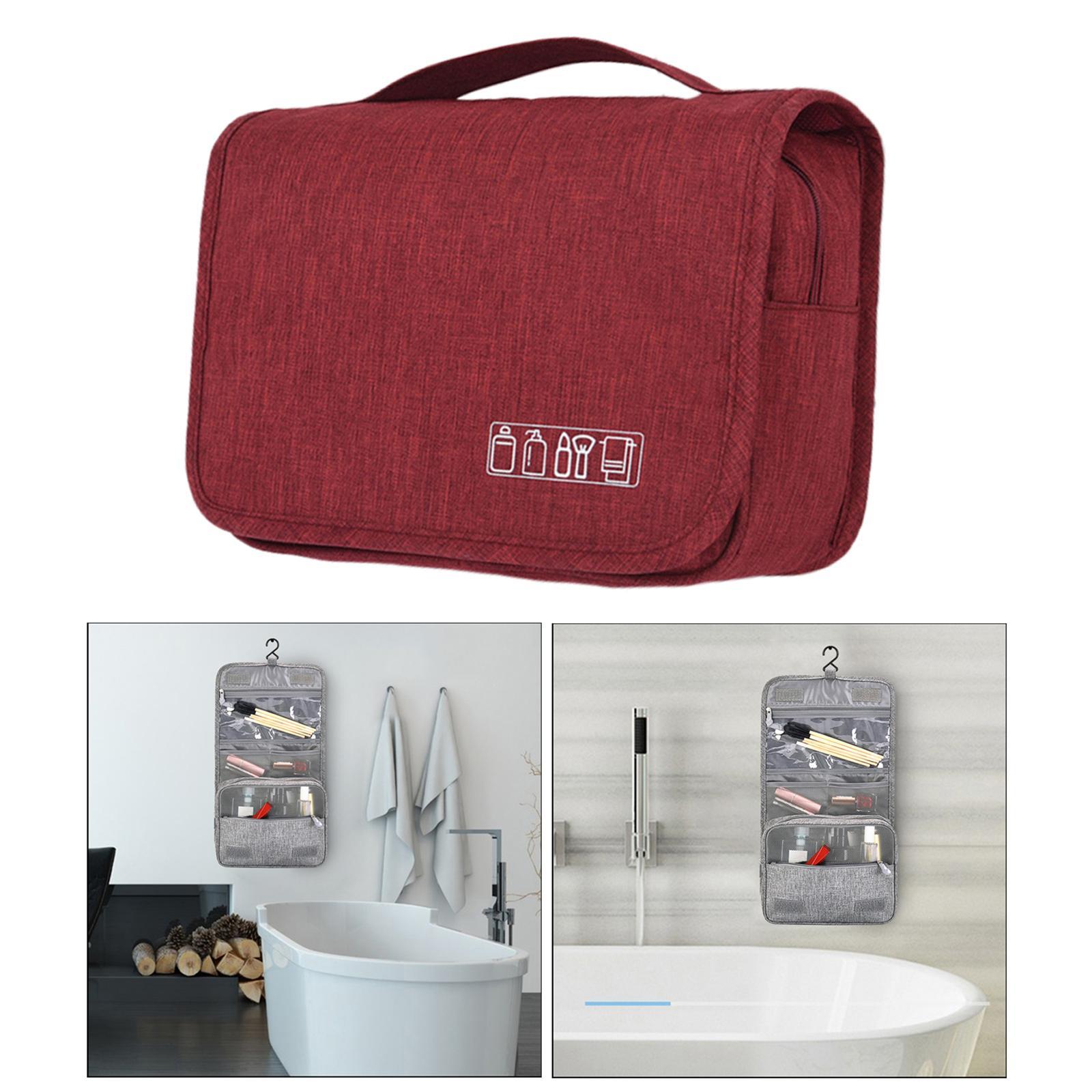 Travel Hanging Toiletry Bag with Hook Bathroom Shower Bag Sturdy