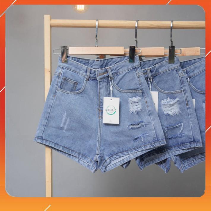 {HOT 2021} Quần Sọt Jean Lung Cao Tôn Dáng, Quần Đùi Nữ Cuốn Lai Rách Nhẹ 3 Màu - Ảnh Thật