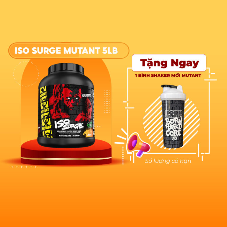 Sữa Tăng Cơ Mutant Iso Surge 5Lbs (2.27 Kg) – Label Mới