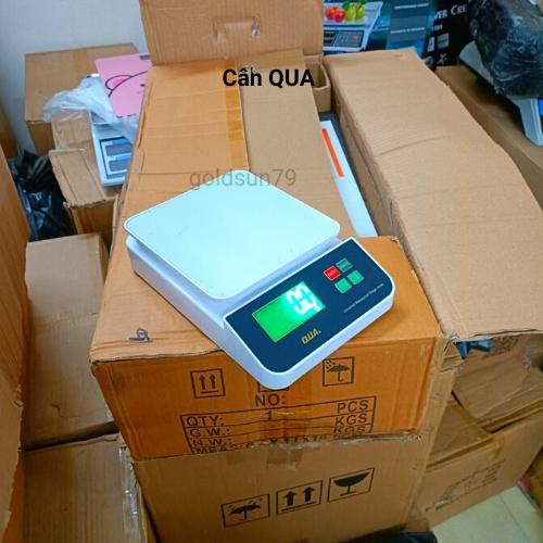 cân điện tử nhà bếp QUA ( 3kg,5kg/1g ) dùng sạc usb màn hình led xanh
