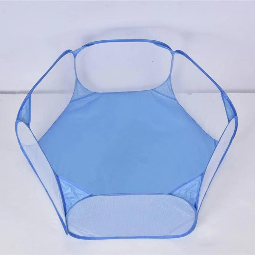 Set of 2 Small Pet Pen Cage f/ Hamster Rabbit Chinchilla Squirrel Black/Blue