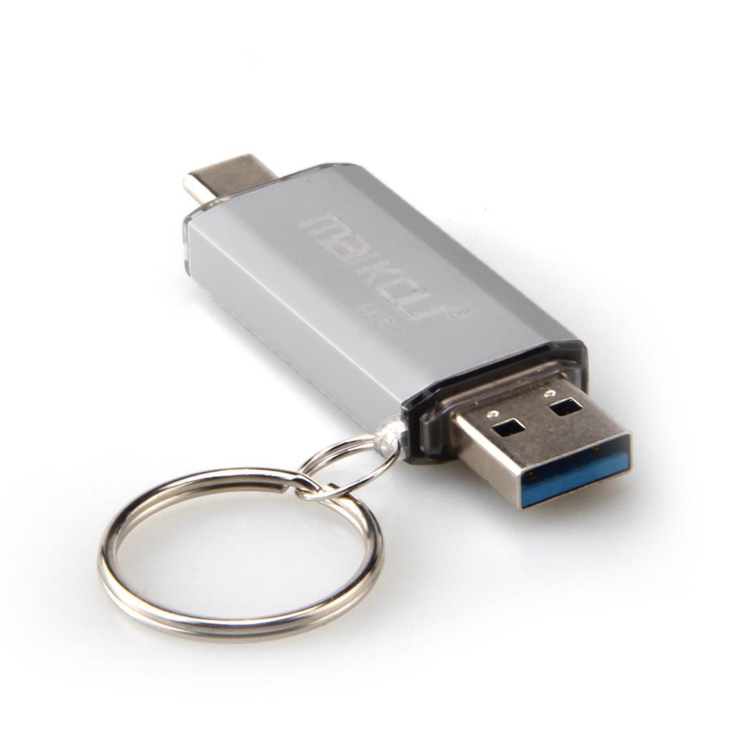 2 in 1 USB 3.0+ Type C OTG Flash Drive Memory Stick 256GB Storage red