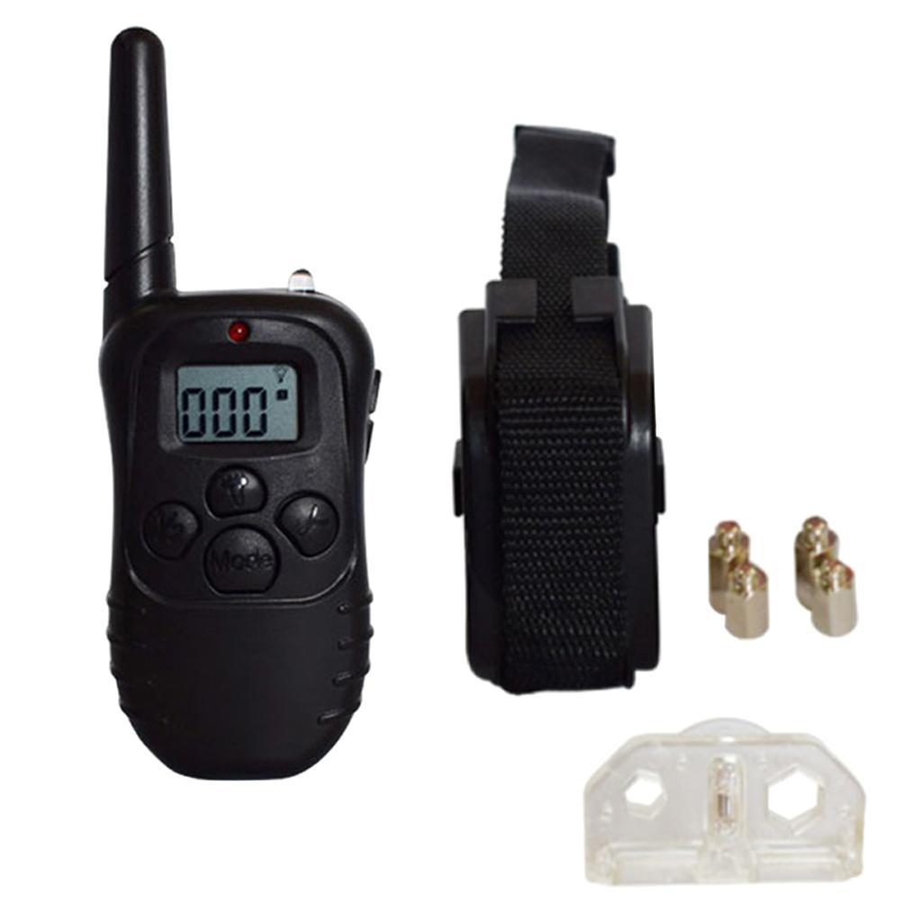 Black Waterproof 300 Meter Pet Dog Training Anti- Rechargeable Remote