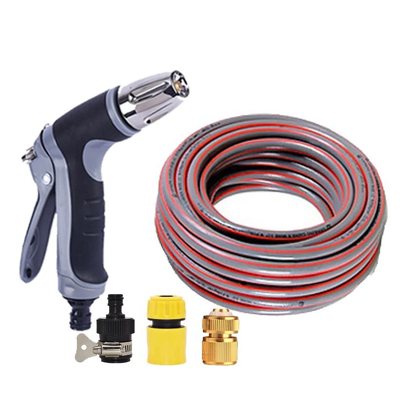 Bộ dây và vòi xịt rửa xe tưới cây tăng áp 15M 206817