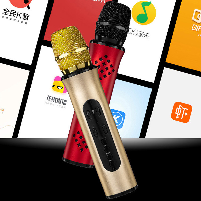 Micro Karaoke Kết Nối Bluetooth Nhanh Chóng Cầm Nhẹ Tay Hút Âm Tốt PKCB - Hàng Chính Hãng