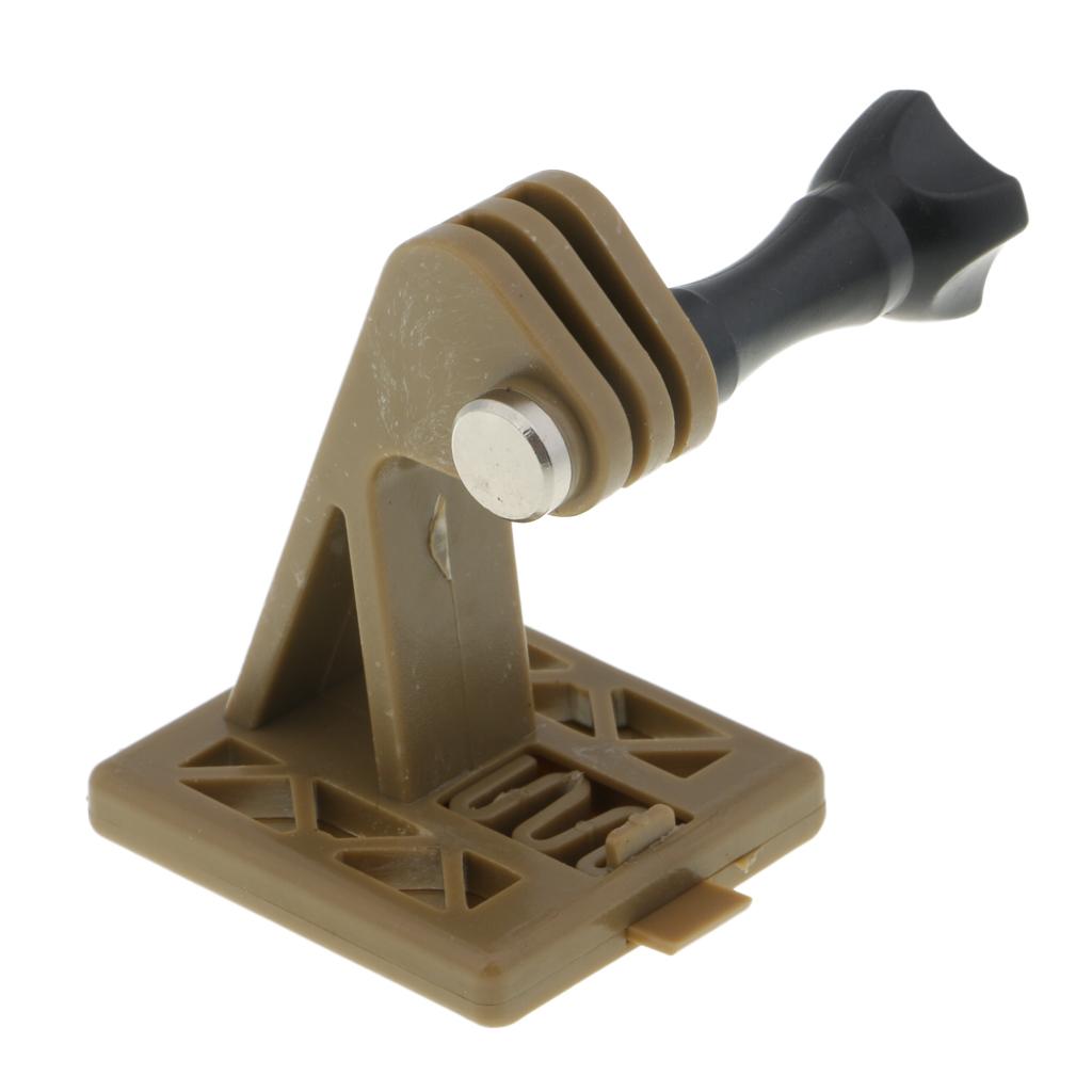 Standard Helmet Mount Adapter Base Bracket For Gopro Hero Camera Brown Tough Nylon