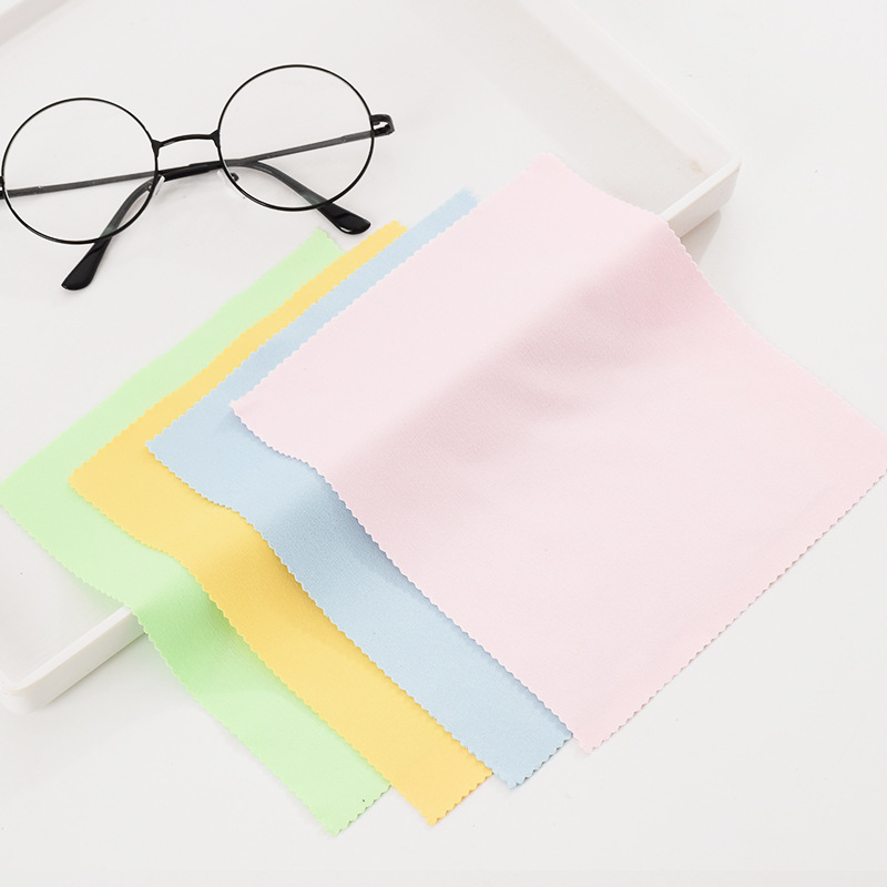 Khăn lau đa năng, khăn lau mắt kính siêu mịn sạch nhiều sắc màu PK6