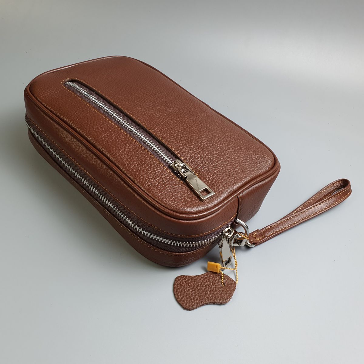 Clutch hộp cầm tay nam da bò thật; Clutch nam da mill - 100% da bò thật
