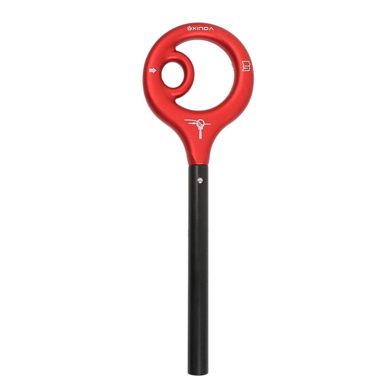 High Strength Climbing Gear Ascender, Rappelling Descender Belay Devices for 8-12mm Rope for Rescuing & Arborist Protect 9 Ring