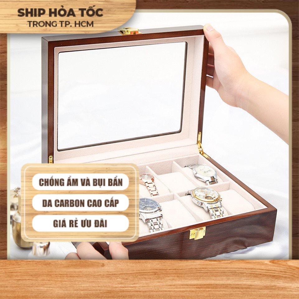 Hộp đựng đồng hồ 10 ngăn gỗ cao cấp 0187