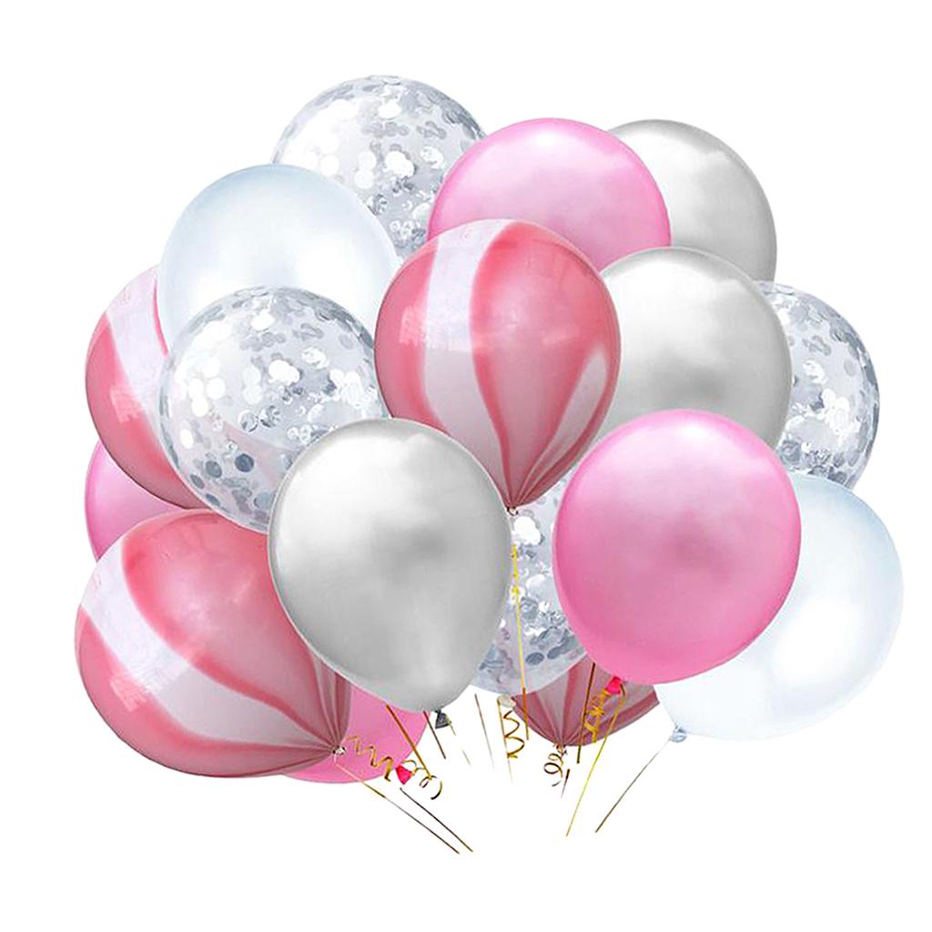 20pcs Latex Balloons With Confetti Wedding Birthday Party Decor 12inch