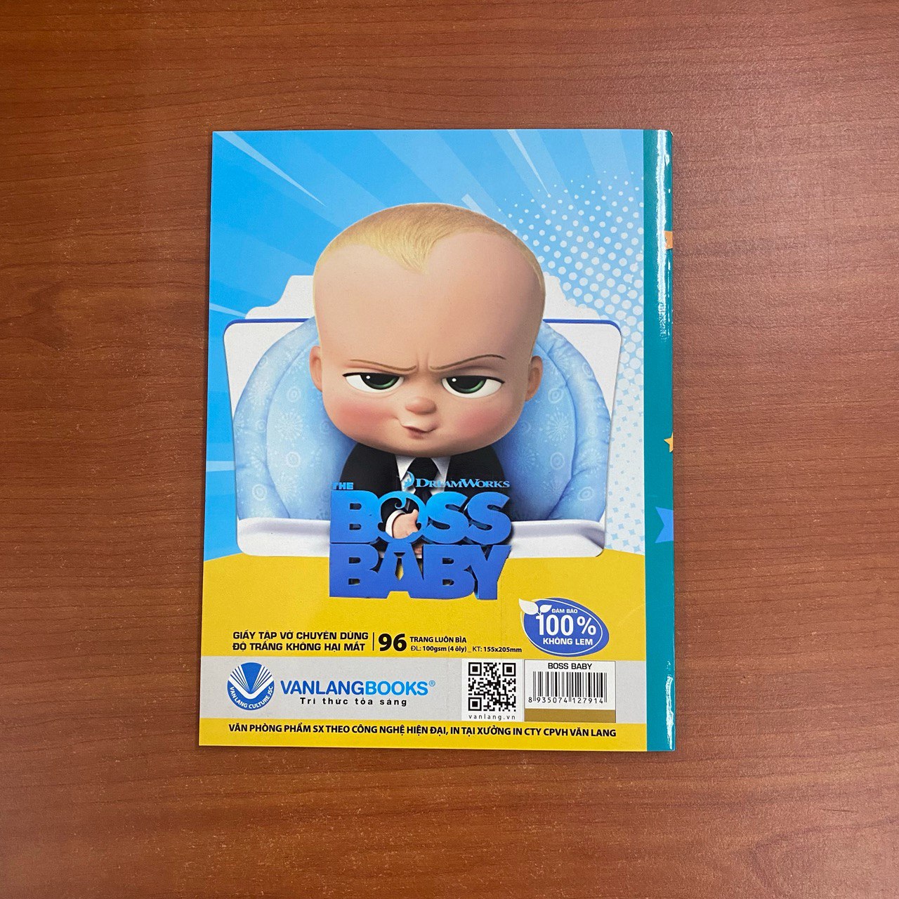 Tập Học Sinh  Vanlangbooks  96 Trang (Định Lượng 100 - 4 Ôly) - Boss Baby - Vanlangbooks