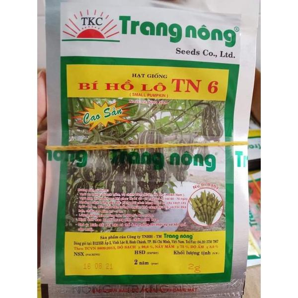 HẠT GIỐNG BÍ ĐỎ HỒ LÔ TN6 TRANG NÔNG GÓI 2GR