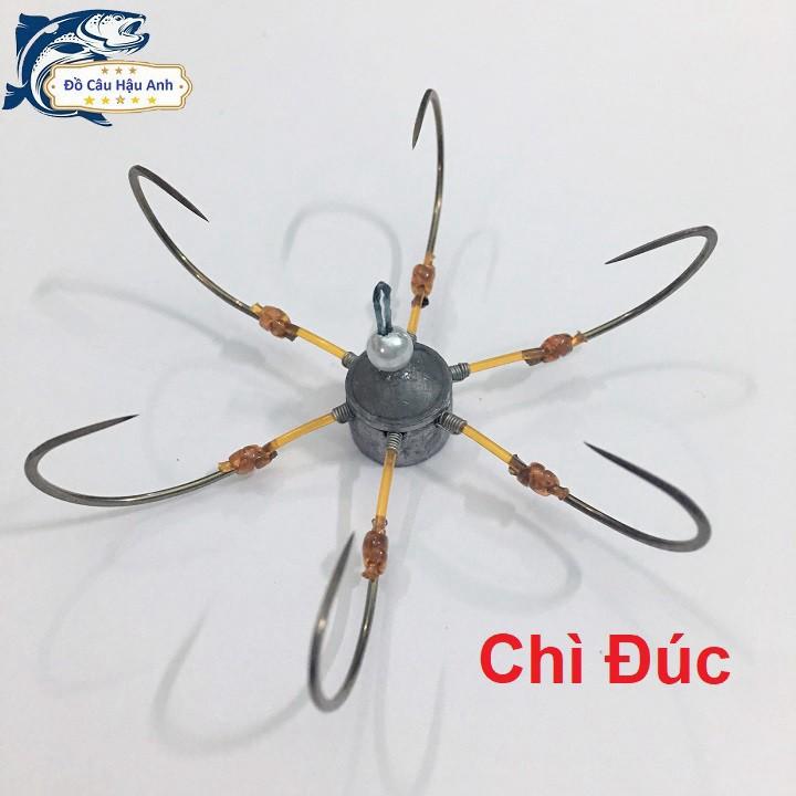Lưỡi câu lục Chì Đúc Đồng Đúc siêu bén siêu rẻ, lưỡi câu lục