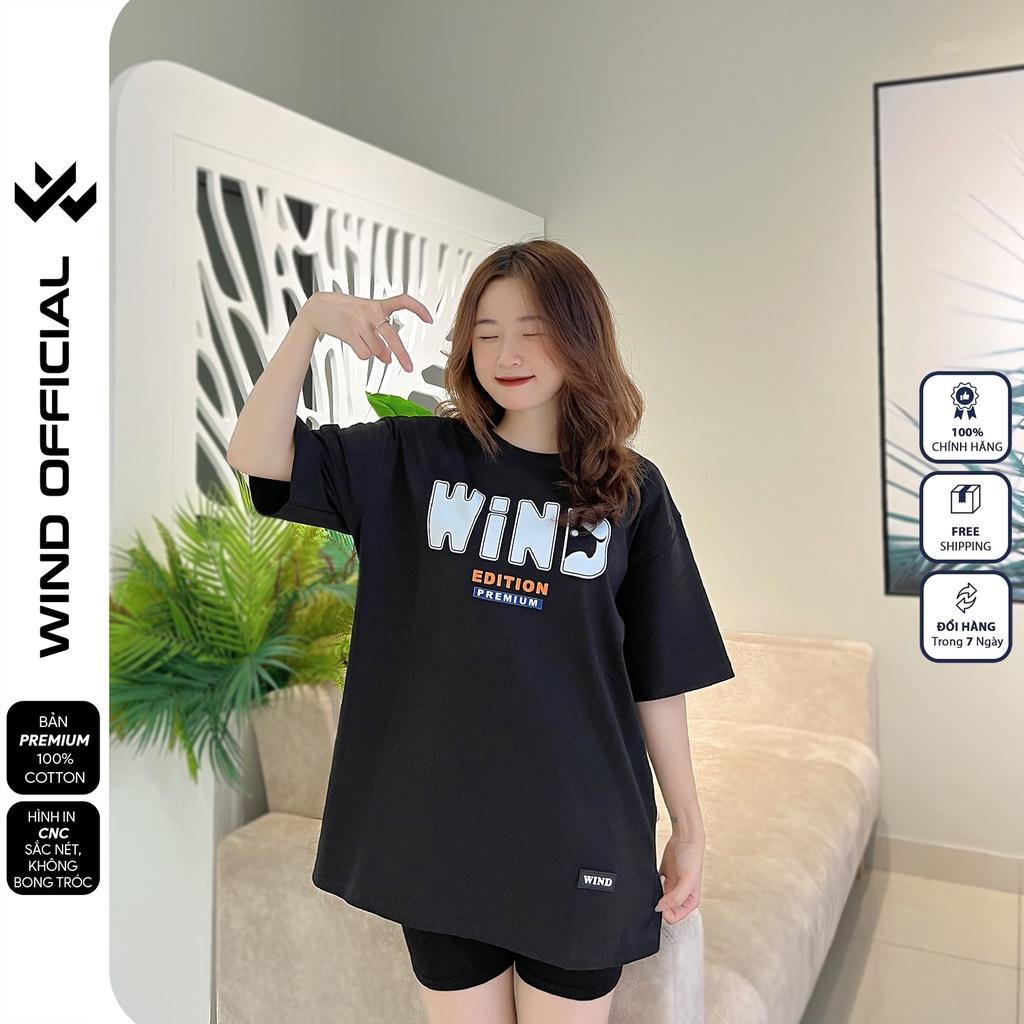 Áo thun tay lỡ form rộng WIND phông unisex bản Premium Edition nam nữ oversize ulzzang