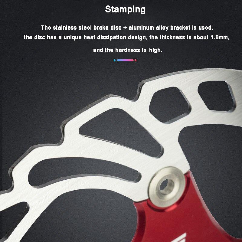 1pcs 160mm Bike Disc Brake Rotor Floating Thickening Anodized Quick Cooling Ultra-Light Disc MTB Disc Brake Pad Bike Parts