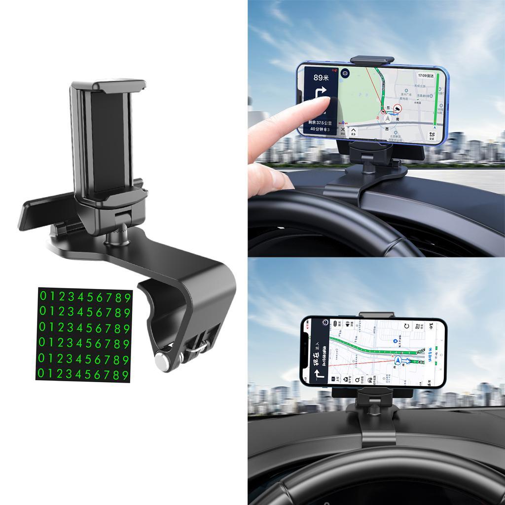 Car Phone Holder Mount Mobile Phone Stand Bracket for 4.7-7.2'' Phone