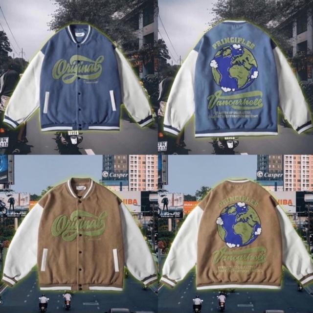 Áo khoác Bomber ORIGINAL Form rộng Unisex Nam/Nữ