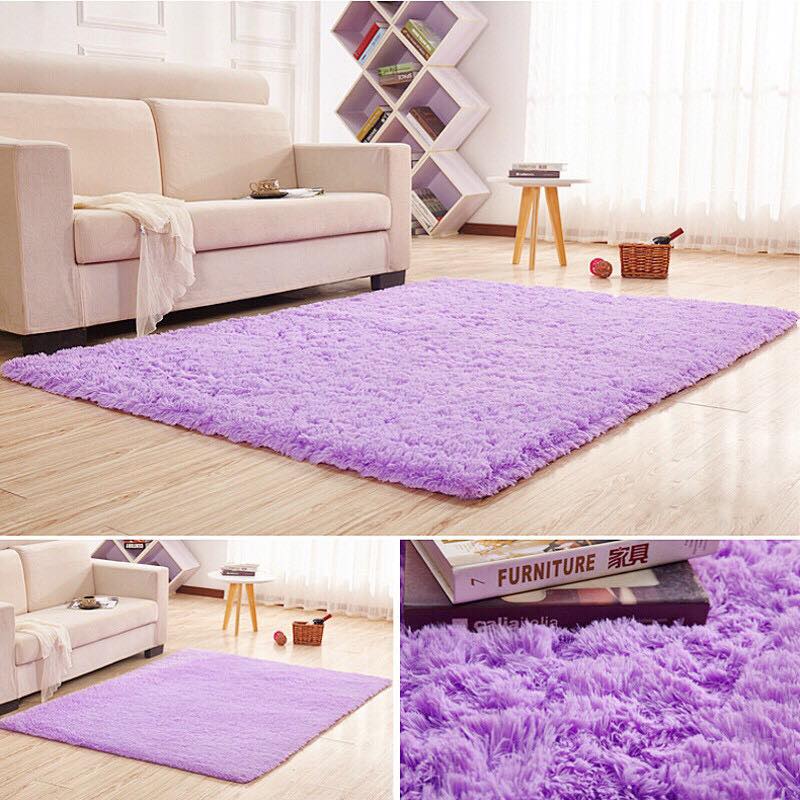 Thảm lông trải sàn siêu mềm mịn có đế chống trượt sz 80x120cm