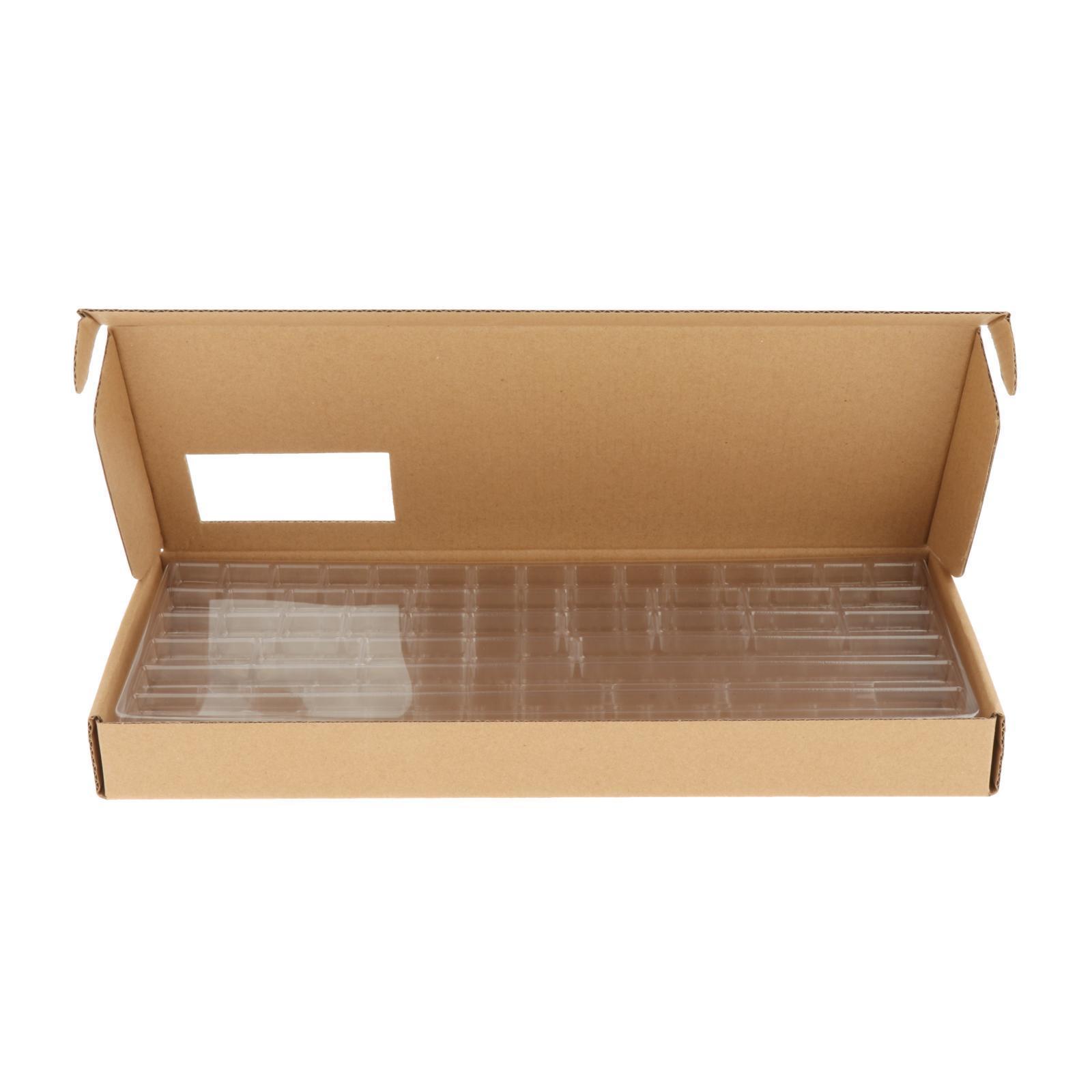 2X 3 Layers Keycap Storage Box w/ Lid with Dividers Keyboard Set Containers