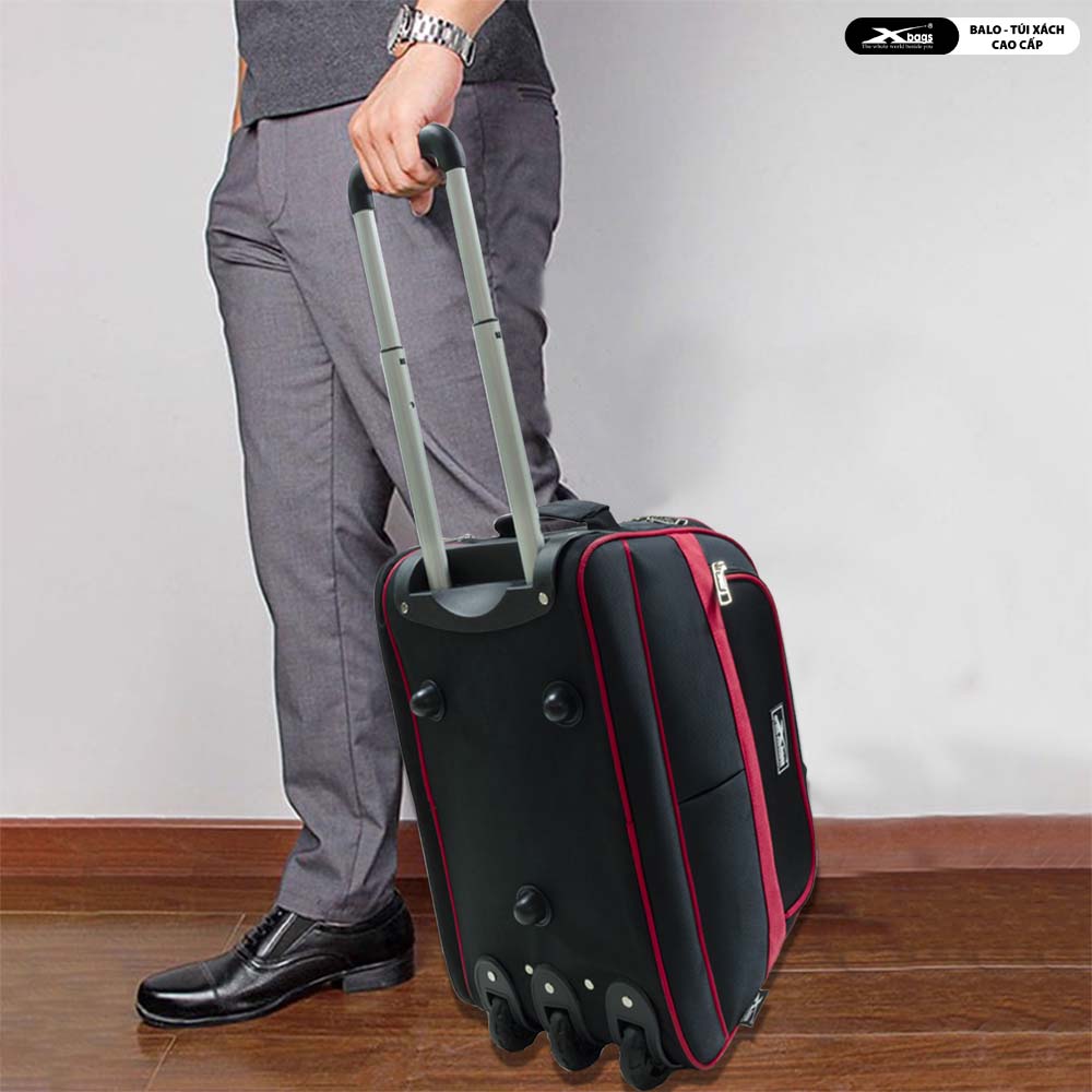 Túi Du Lịch Có Cần Kéo Xbags Classic Xb6102 Màu Đen, Chống Nước, Bền Bỉ, Nhiều Ngăn Tiện Lợi, Sang Trọng, Có Bánh Xe 360 Độ Dễ Dàng Di Chuyển!