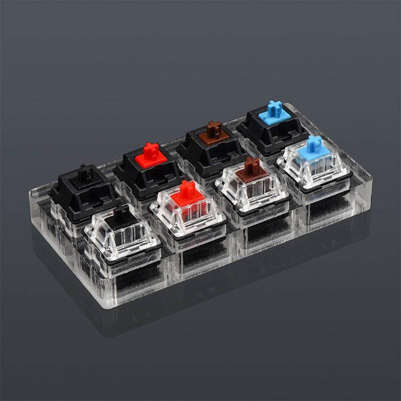 HSV 8 Key Caps Translucent Keycaps Testing Tool Cherry MX Switches Keyboard Tester Kit Clear Keycaps Sampler PCB Mechanical Keyboard
