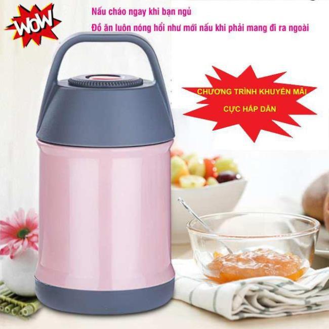 Bình Ủ Cháo, Sữa, Bột - Bình Giữ Nhiệt Thức Ăn Cho Bé Ruột Inox Công Nghệ Nhật Bản