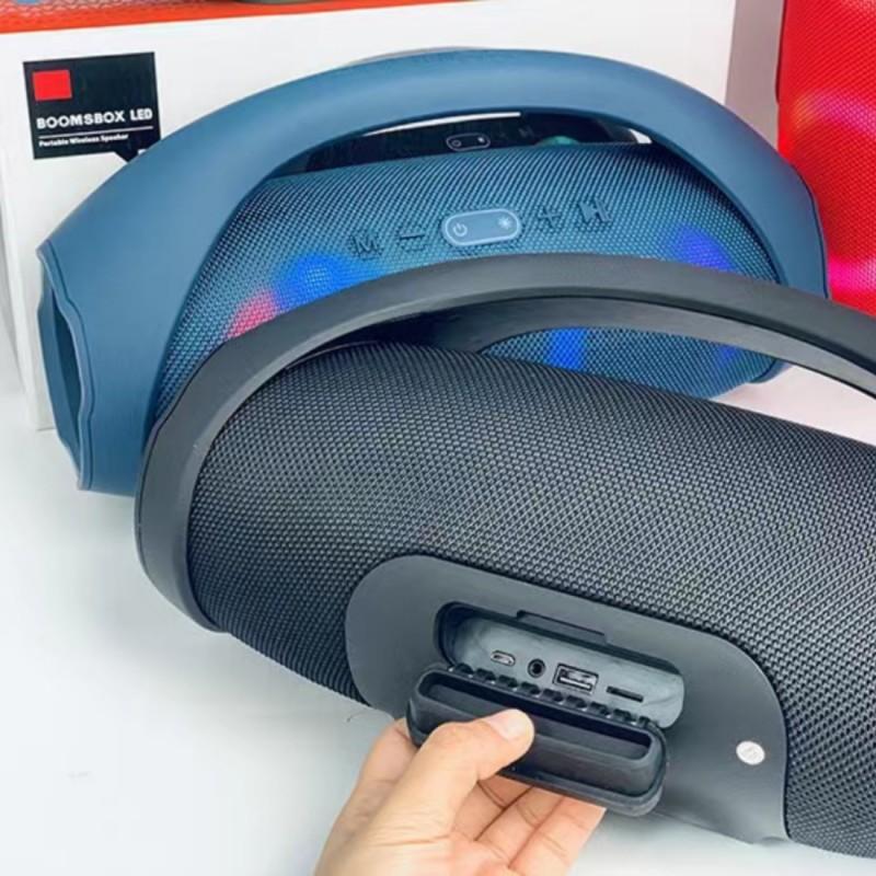 Máy tính để bàn không dây công suất cao 100W Hiệu ứng ánh sáng RGB Hỗ trợ âm thanh cho Bluetooth/AUX/Thẻ TF/Phát lại qua USB/Loa Bluetooth TWS Màu sắc: Đen