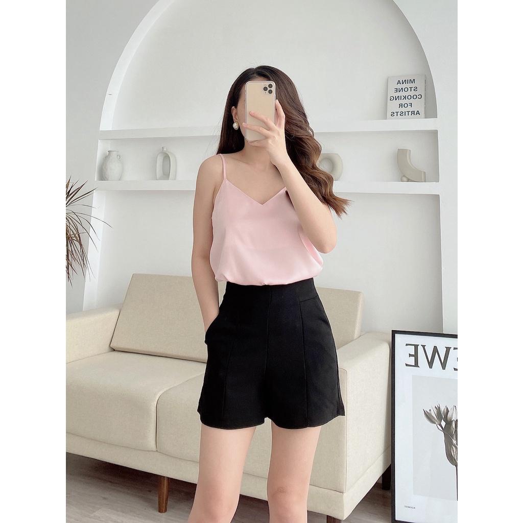 Áo hai dây lụa Ý cực đẹp hàng tự thiết kế A2D-01 LERRY