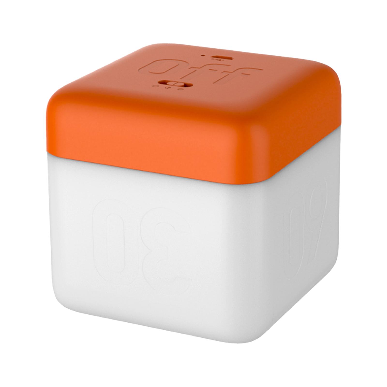 Flip Nightlight Timer Cube Shaped Rechargeable Night Lamp 2 Light Brightness Decorative Beside Lamp USB Rechargeable