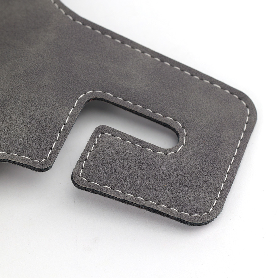 Móc Treo Đa Năng Có Hộc Đựng Ly Trên Ô Tô CIND BO-L021 Bằng Kim Loại Bọc Da Lộn Màu Xám Sang Trọng Cho Nội Thất Xe - Nhập Khẩu Chính Hãng