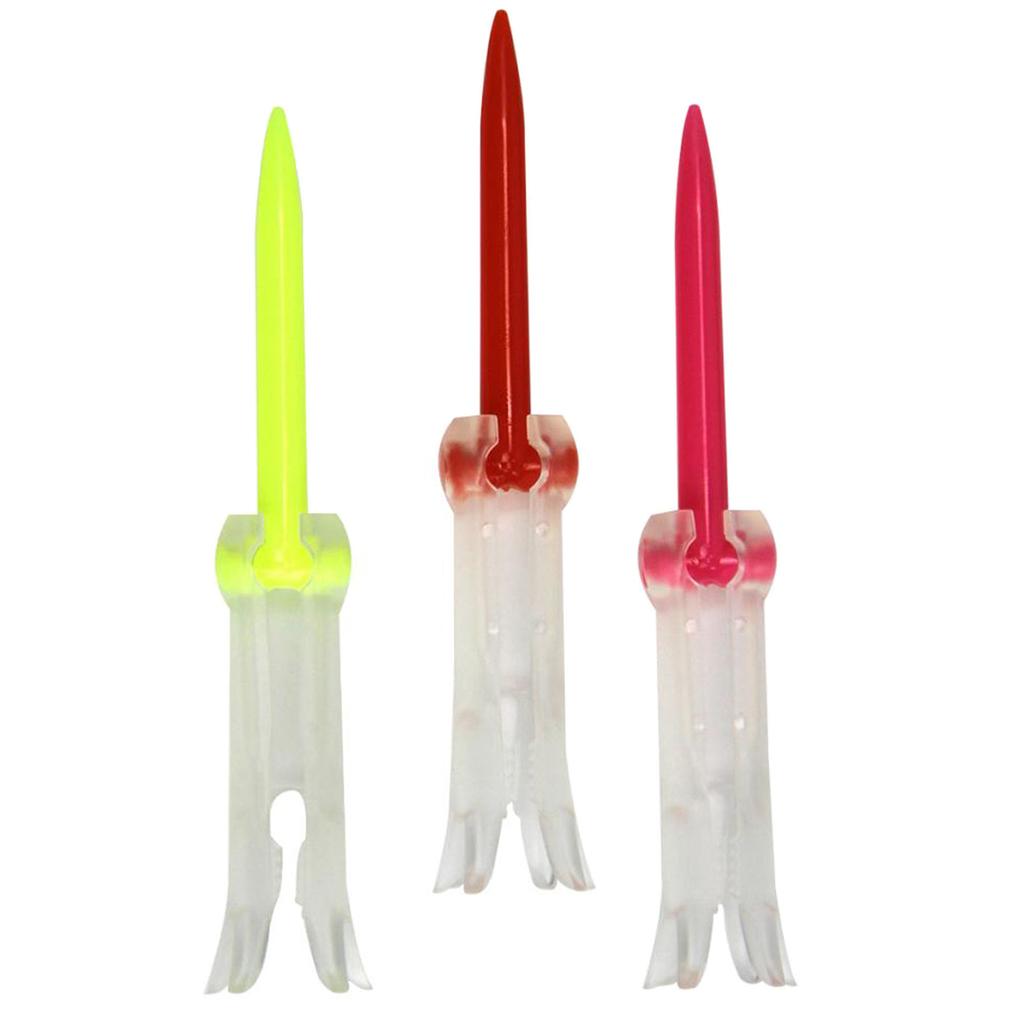 Set of 3 Foldable Golf Driving Range Tees Low Friction Rubber Golf Nails