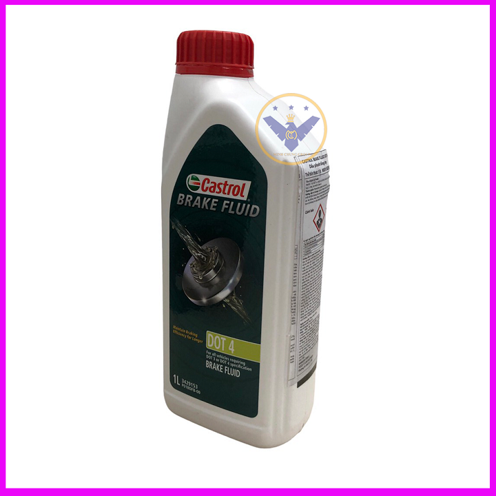 Dầu phanh, dầu thắng xe ô tô cao cấp Castrol brake Fluid Dot 4 Lon 1L