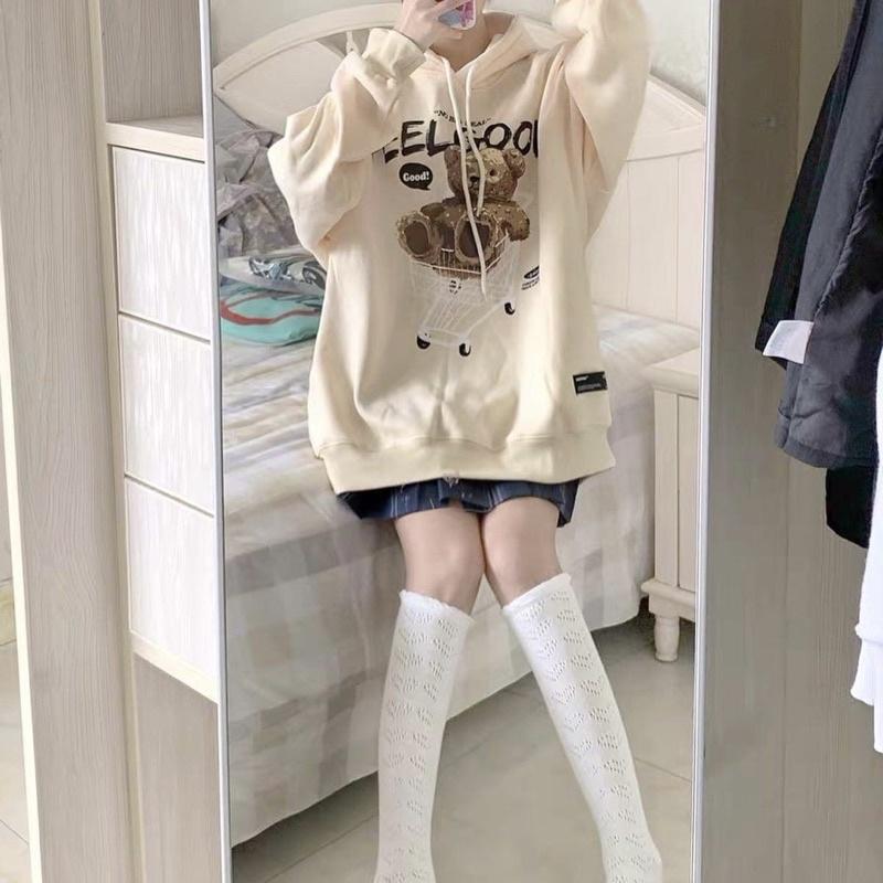 Áo Hoodie Nỉ Lót Bông form rộng Gấu Feel Good unisex