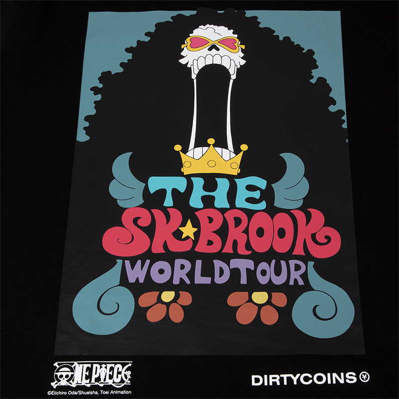 Áo thun DirtyCoins x One Piece Brook T-shirt - Black