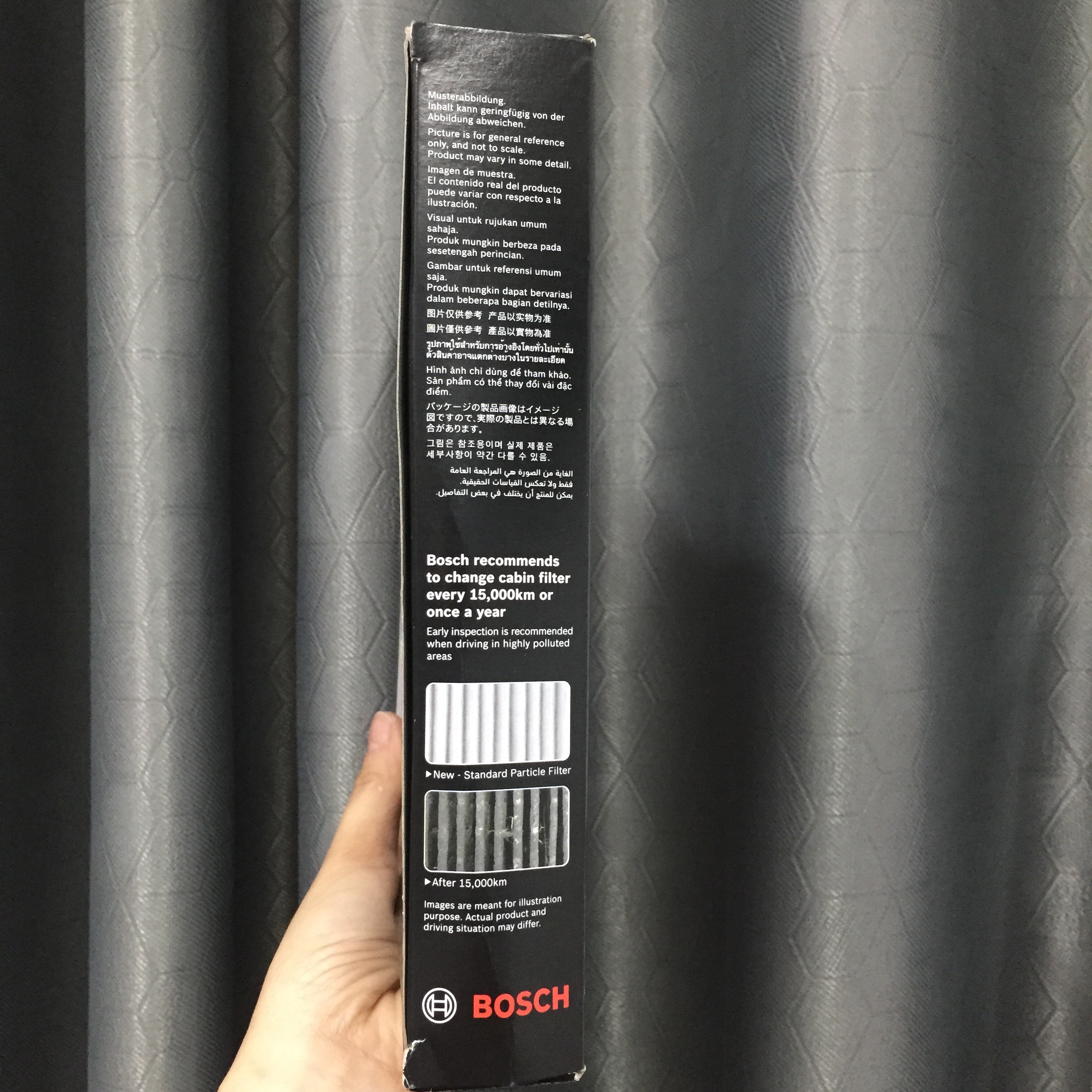 Lọc Điều Hòa Cao Cấp Có Than Hoạt Tính BOSCH Aeristo Premium 0986AF7002  Cho Xe Honda Civic, City, CRV, HRV, Acura CDX..