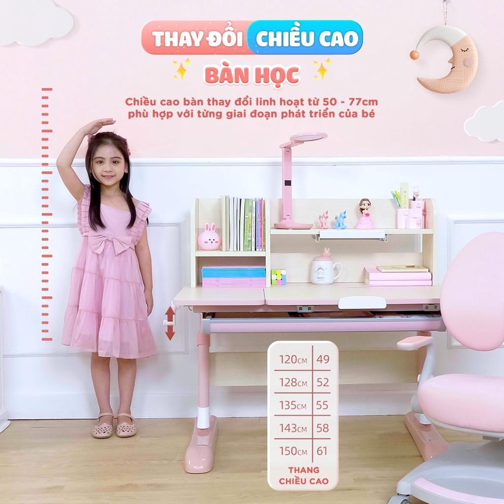 Bàn học cho bé Chilux Smart L cao cấp, thông minh chống gù, chống cận, bảo hành 5 năm