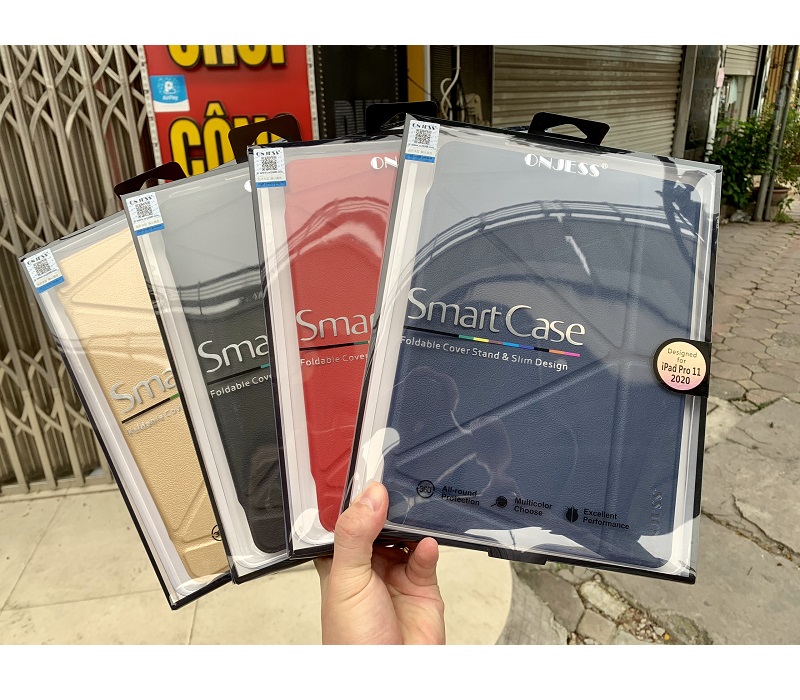 Bao da dành cho iPad Pro 12.9 2020 chính hãng ONJESS lưng silicon