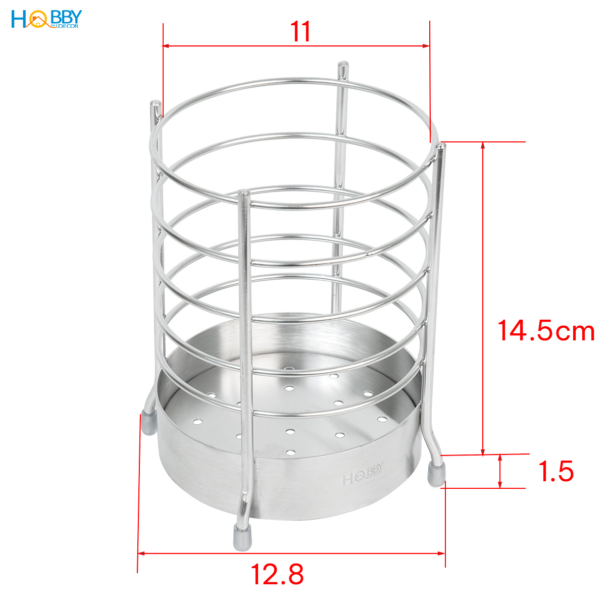 Ống đựng đũa muỗng để bàn inox 304 Hobby home decor OD5