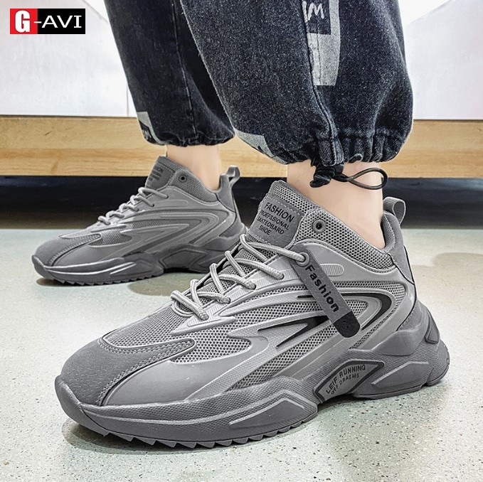 Giày Sneaker Tăng Chiều Cao Phong Cách Mạnh Mẽ Nam Tính Siêu Đẹp AVI -350